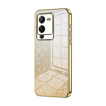 Gradient Glitter Powder Electroplated Phone Case