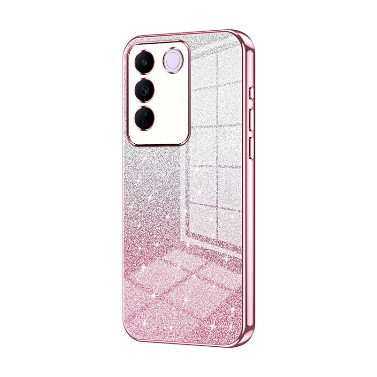 Gradient Glitter Powder Electroplated Phone Case