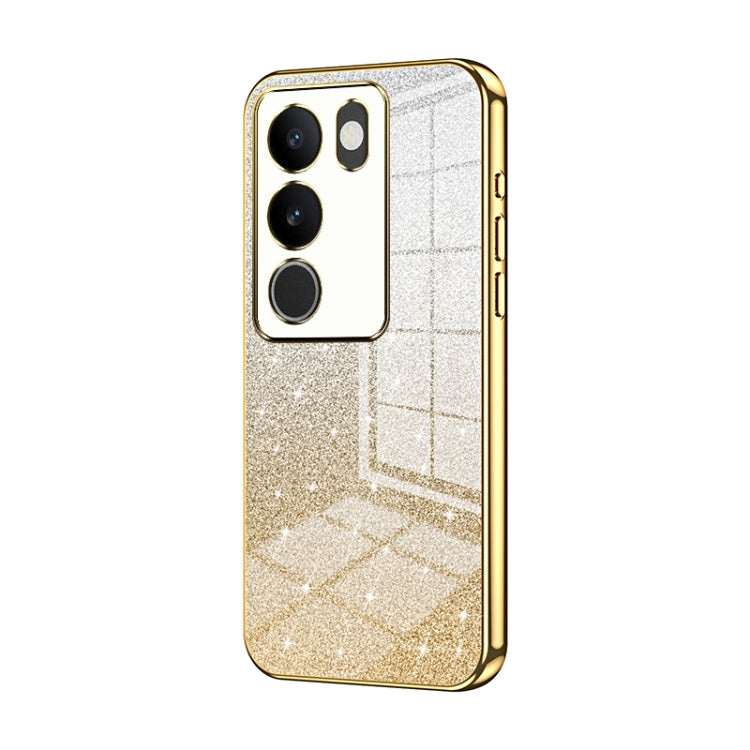 Gradient Glitter Powder Electroplated Phone Case