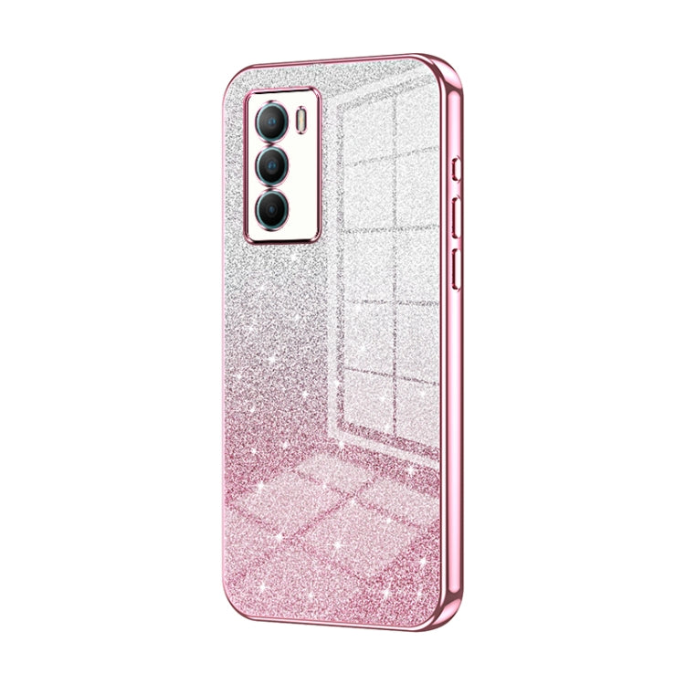 Gradient Glitter Powder Electroplated Phone Case