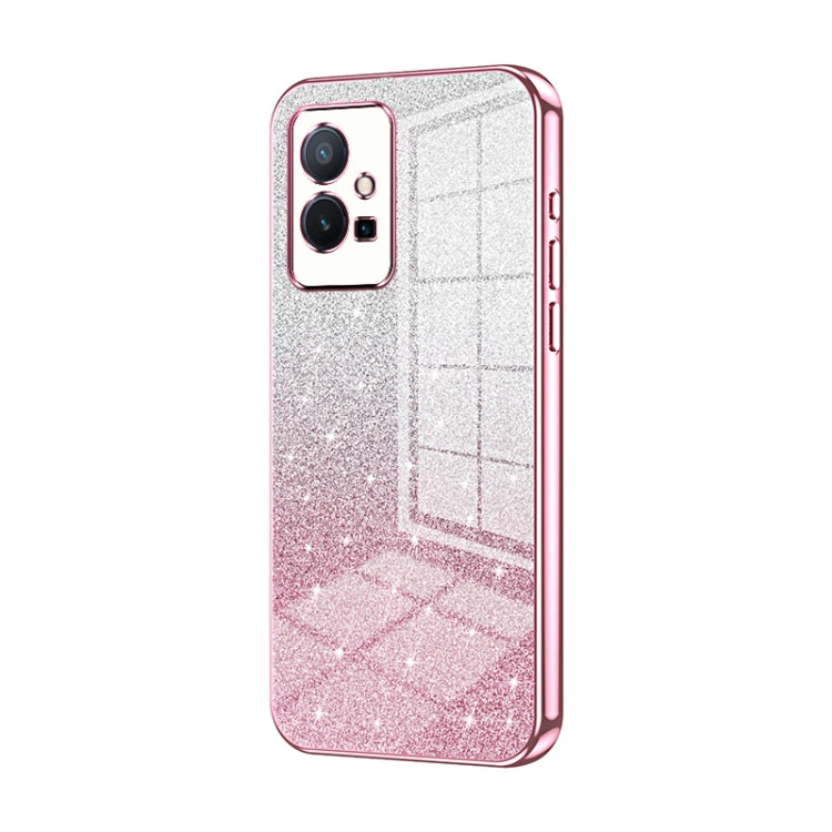 Gradient Glitter Powder Electroplated Phone Case