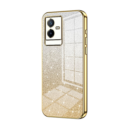 Gradient Glitter Powder Electroplated Phone Case
