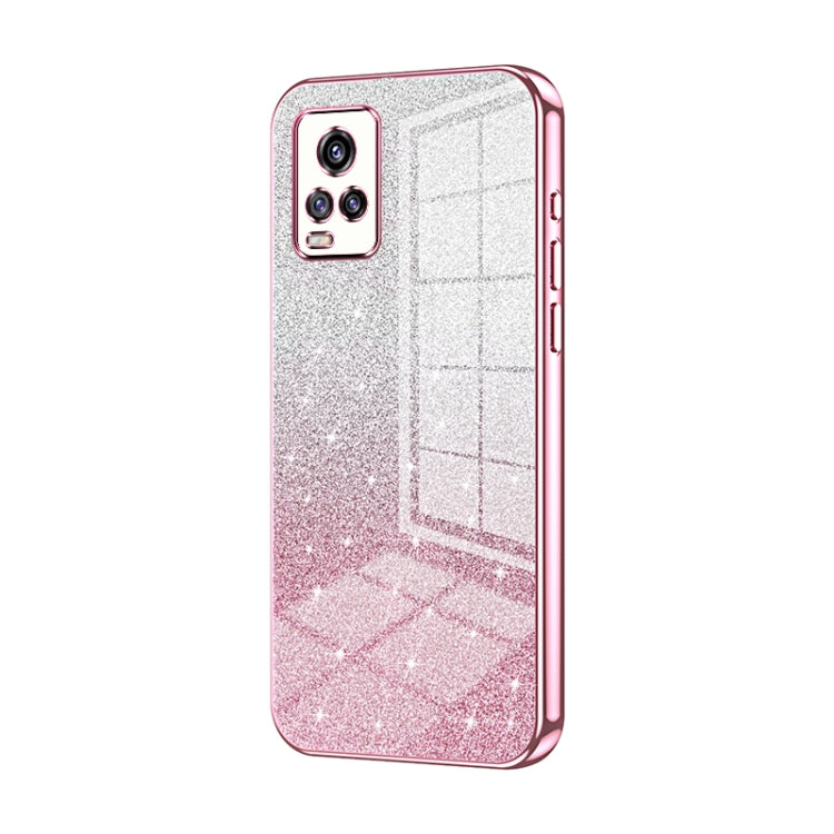 Gradient Glitter Powder Electroplated Phone Case