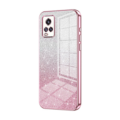Gradient Glitter Powder Electroplated Phone Case