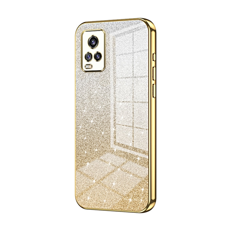 Gradient Glitter Powder Electroplated Phone Case