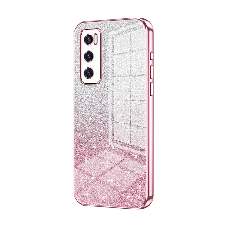 Gradient Glitter Powder Electroplated Phone Case
