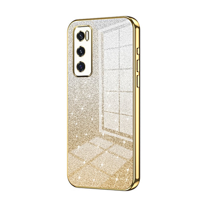 Gradient Glitter Powder Electroplated Phone Case