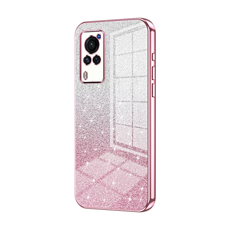 Gradient Glitter Powder Electroplated Phone Case