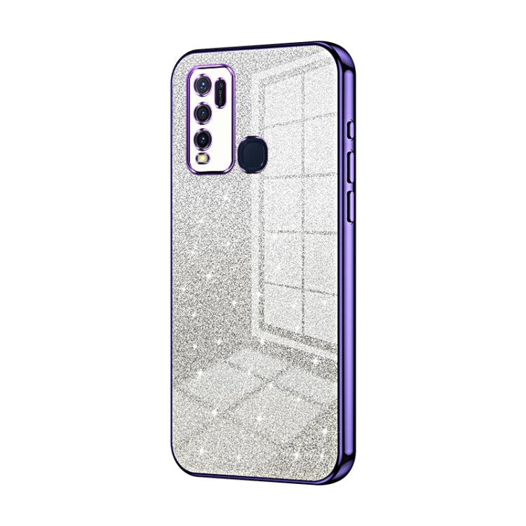 Gradient Glitter Powder Electroplated Phone Case