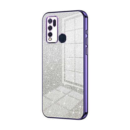 Gradient Glitter Powder Electroplated Phone Case