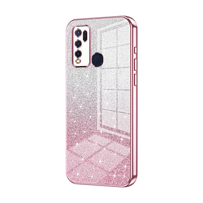 Gradient Glitter Powder Electroplated Phone Case