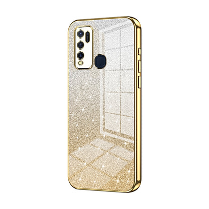 Gradient Glitter Powder Electroplated Phone Case