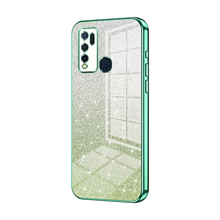 Gradient Glitter Powder Electroplated Phone Case