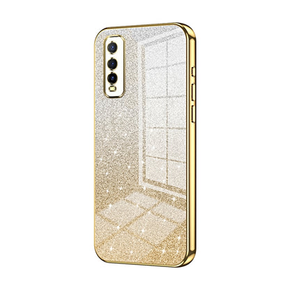 Gradient Glitter Powder Electroplated Phone Case