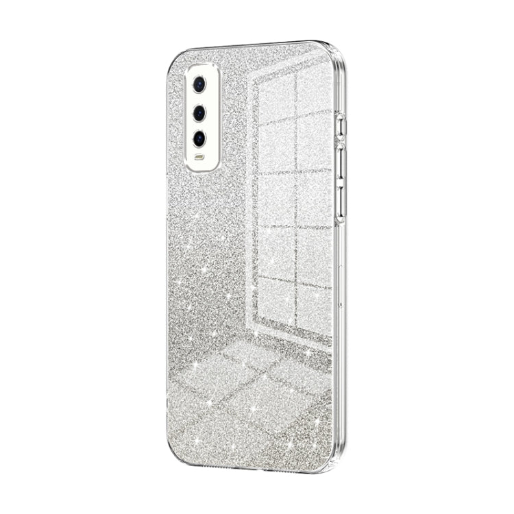 Gradient Glitter Powder Electroplated Phone Case