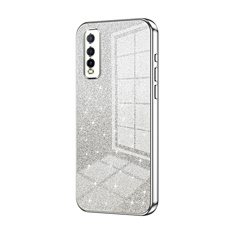 Gradient Glitter Powder Electroplated Phone Case