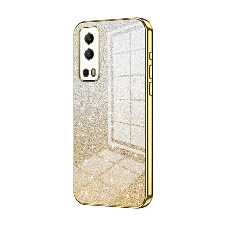 Gradient Glitter Powder Electroplated Phone Case