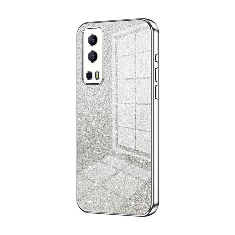 Gradient Glitter Powder Electroplated Phone Case