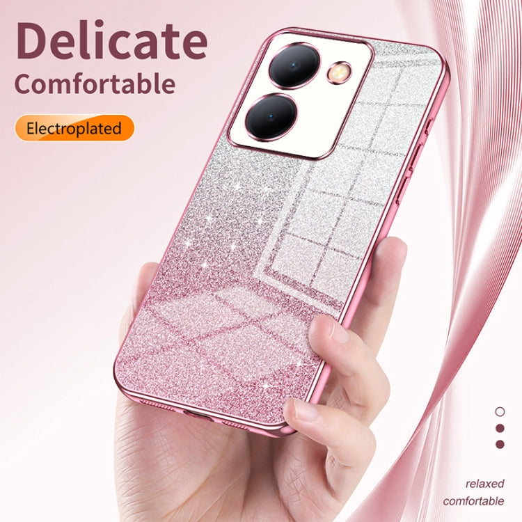 Gradient Glitter Powder Electroplated Phone Case