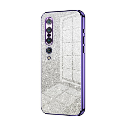 Gradient Glitter Powder Electroplated Phone Case, For Xiaomi Mi 10 Ultra, For Xiaomi Mi 10 Pro 5G, For Xiaomi Mi 10 5G