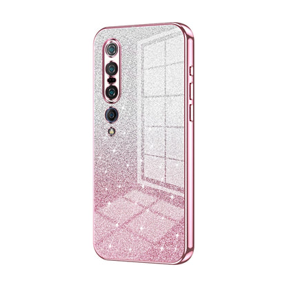 Gradient Glitter Powder Electroplated Phone Case, For Xiaomi Mi 10 Ultra, For Xiaomi Mi 10 Pro 5G, For Xiaomi Mi 10 5G