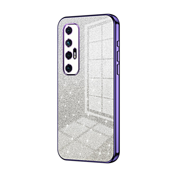 Gradient Glitter Powder Electroplated Phone Case, For Xiaomi Mix 4, For Xiaomi Mi 10S, For Xiaomi Mi 11 Ultra