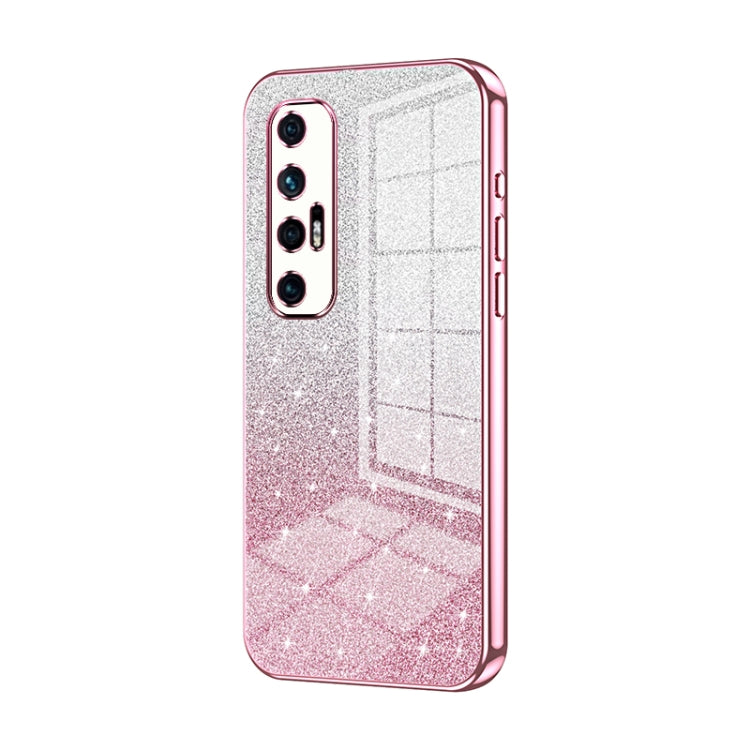 Gradient Glitter Powder Electroplated Phone Case, For Xiaomi Mix 4, For Xiaomi Mi 10S, For Xiaomi Mi 11 Ultra