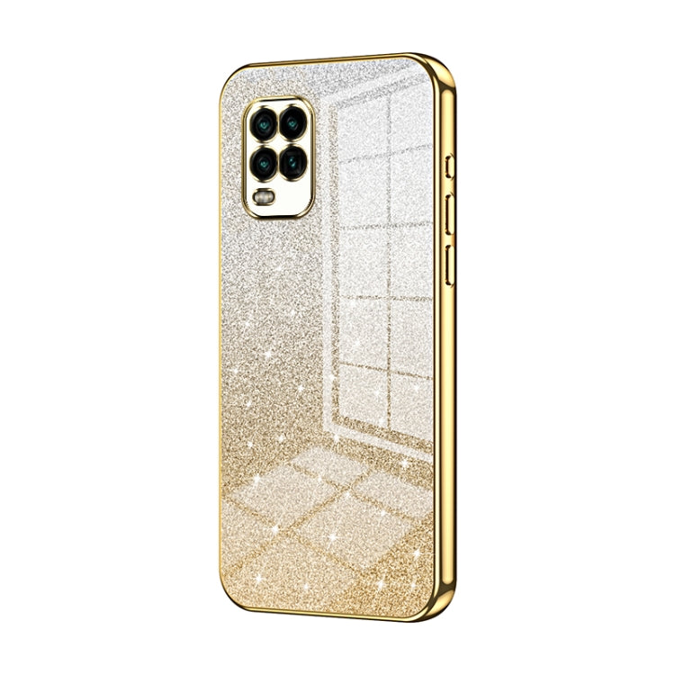 Gradient Glitter Powder Electroplated Phone Case, For Xiaomi Mi 11 Pro, For Xiaomi Mi 11, For Xiaomi Mi 10 Lite 5G