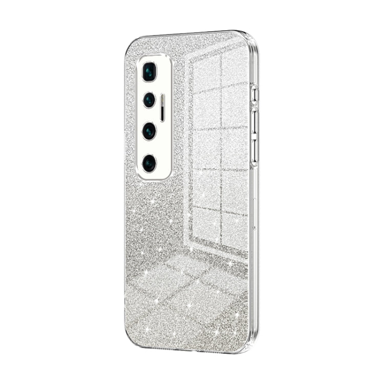 Gradient Glitter Powder Electroplated Phone Case, For Xiaomi Mi 10 Ultra, For Xiaomi Mi 10 Pro 5G, For Xiaomi Mi 10 5G