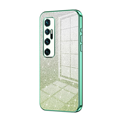 Gradient Glitter Powder Electroplated Phone Case, For Xiaomi Mi 10 Ultra, For Xiaomi Mi 10 Pro 5G, For Xiaomi Mi 10 5G