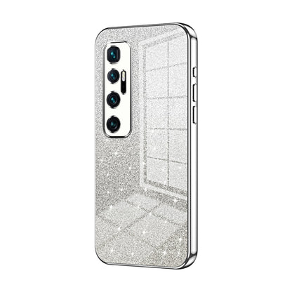 Gradient Glitter Powder Electroplated Phone Case, For Xiaomi Mi 10 Ultra, For Xiaomi Mi 10 Pro 5G, For Xiaomi Mi 10 5G