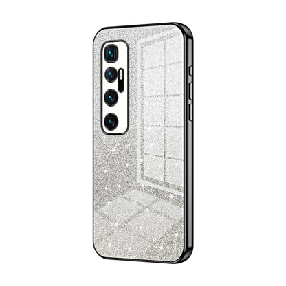 Gradient Glitter Powder Electroplated Phone Case, For Xiaomi Mi 10 Ultra, For Xiaomi Mi 10 Pro 5G, For Xiaomi Mi 10 5G