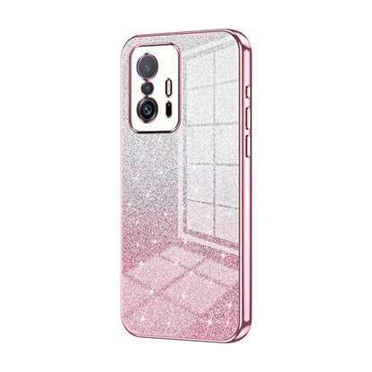 Gradient Glitter Powder Electroplated Phone Case, For Xiaomi 12 / 12X, For Xiaomi Mi 11 Lite 4G / 5G, For Xiaomi 11T / 11T Pro