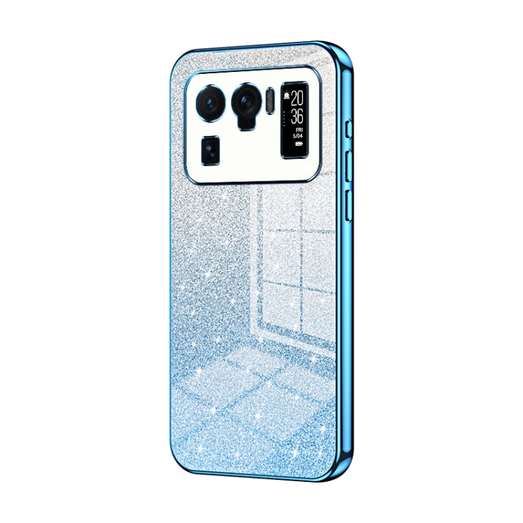 Gradient Glitter Powder Electroplated Phone Case, For Xiaomi Mix 4, For Xiaomi Mi 10S, For Xiaomi Mi 11 Ultra
