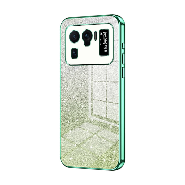 Gradient Glitter Powder Electroplated Phone Case, For Xiaomi Mix 4, For Xiaomi Mi 10S, For Xiaomi Mi 11 Ultra