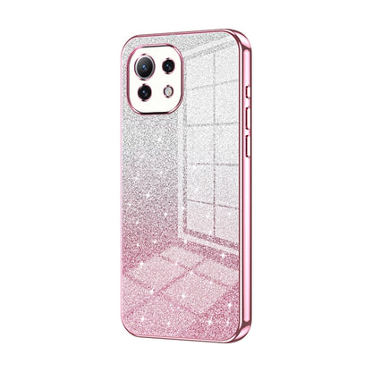 Gradient Glitter Powder Electroplated Phone Case, For Xiaomi 12 / 12X, For Xiaomi Mi 11 Lite 4G / 5G, For Xiaomi 11T / 11T Pro
