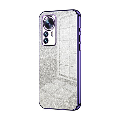 Gradient Glitter Powder Electroplated Phone Case, For Xiaomi 12T Pro, For Xiaomi 12 Pro / 12S Pro, For Xiaomi 12S