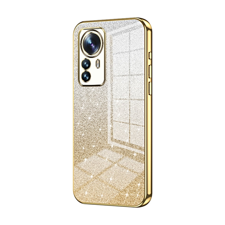 Gradient Glitter Powder Electroplated Phone Case