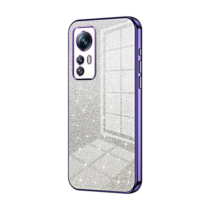 Gradient Glitter Powder Electroplated Phone Case, For Xiaomi 12T Pro, For Xiaomi 12 Pro / 12S Pro, For Xiaomi 12S