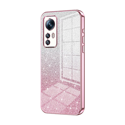 Gradient Glitter Powder Electroplated Phone Case, For Xiaomi 12T Pro, For Xiaomi 12 Pro / 12S Pro, For Xiaomi 12S