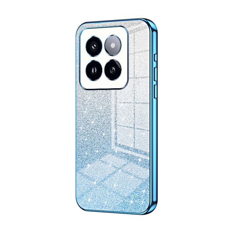 Gradient Glitter Powder Electroplated Phone Case, For Xiaomi 14T, For Xiaomi 14 Ultra, For Xiaomi 14 Pro