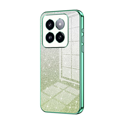 Gradient Glitter Powder Electroplated Phone Case, For Xiaomi 14T, For Xiaomi 14 Ultra, For Xiaomi 14 Pro