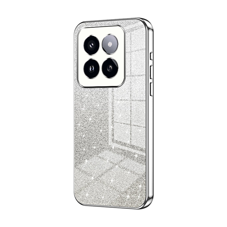 Gradient Glitter Powder Electroplated Phone Case, For Xiaomi 14T, For Xiaomi 14 Ultra, For Xiaomi 14 Pro