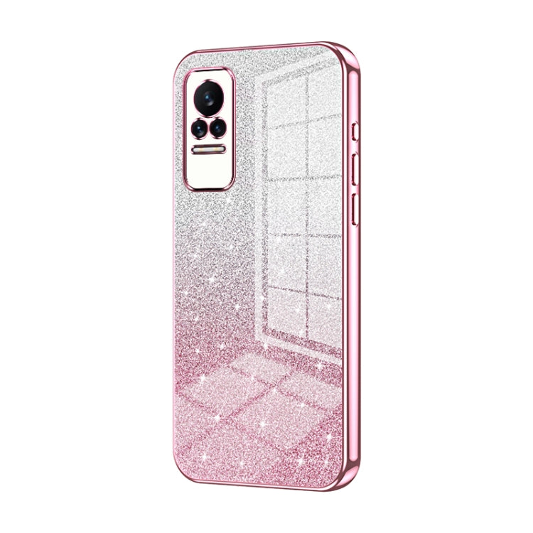 Gradient Glitter Powder Electroplated Phone Case