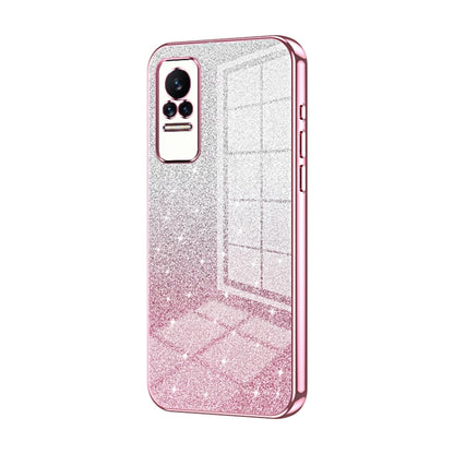 Gradient Glitter Powder Electroplated Phone Case