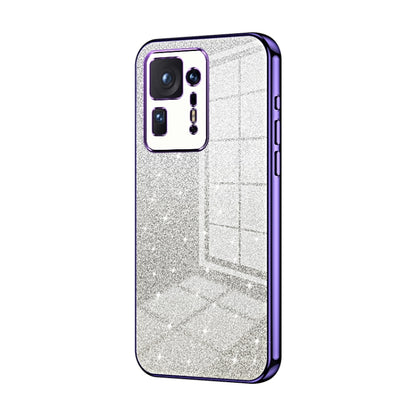 Gradient Glitter Powder Electroplated Phone Case, For Xiaomi Mix 4, For Xiaomi Mi 10S, For Xiaomi Mi 11 Ultra