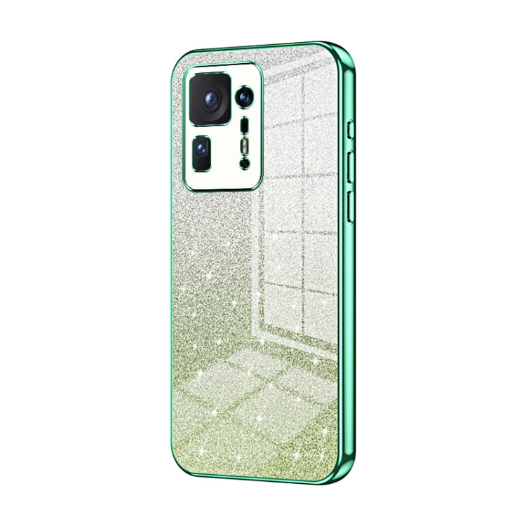 Gradient Glitter Powder Electroplated Phone Case, For Xiaomi Mix 4, For Xiaomi Mi 10S, For Xiaomi Mi 11 Ultra