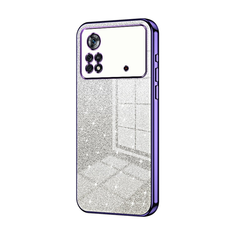 Gradient Glitter Powder Electroplated Phone Case, For Xiaomi Civi / Civi 1S, For Xiaomi Poco M4 Pro, For Xiaomi Poco X4 Pro 5G