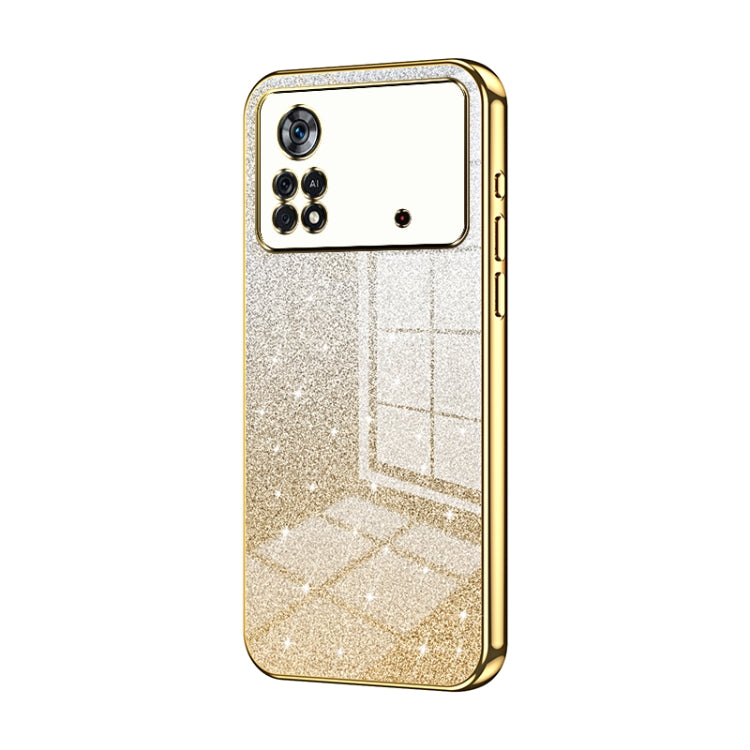 Gradient Glitter Powder Electroplated Phone Case, For Xiaomi Civi / Civi 1S, For Xiaomi Poco M4 Pro, For Xiaomi Poco X4 Pro 5G