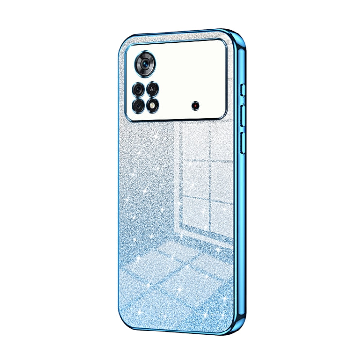 Gradient Glitter Powder Electroplated Phone Case, For Xiaomi Civi / Civi 1S, For Xiaomi Poco M4 Pro, For Xiaomi Poco X4 Pro 5G
